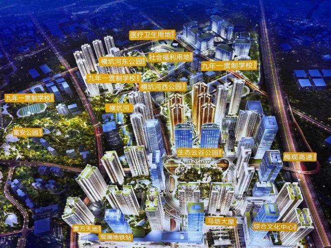 体育场馆建设鸿荣源团体打造的410万㎡都会超环综合体——鸿荣源CITY X观城(图1)